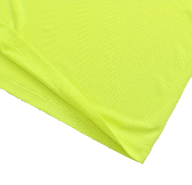 Langarm-Funktionsshirt mit Rundhalsausschnitt, schnelltrocknend, Signalgelb
