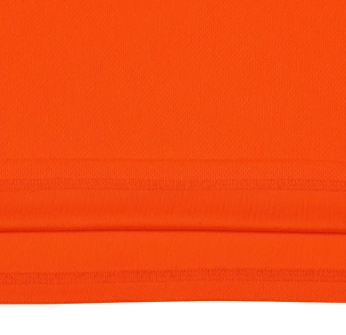 Langarm-Funktionsshirt mit Rundhalsausschnitt, schnelltrocknend, Signalorange