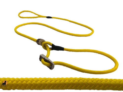 HWP Moxonleine mit Zugstop, Handmade, 6mm x 130cm, Sonnengelb