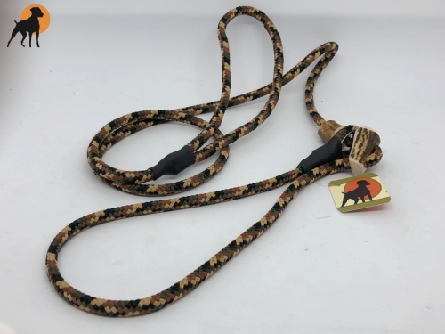 HWP Moxonleine mit Zugstop, Handmade, 6mm x 130cm, Camouflage