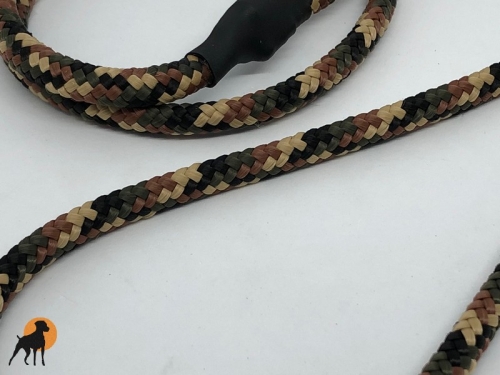 HWP Moxonleine mit Zugstop, Handmade, 6mm x 130cm, Camouflage