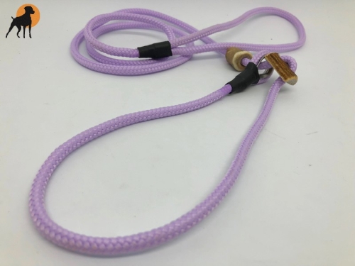 HWP Moxonleine mit Zugstop, Handmade, 6mm x 130cm, Flieder