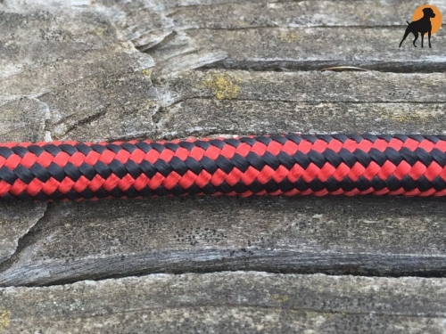 Moxon Führleine 6mm x 110cm, mit Holzknebeln, Cherry