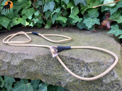 Moxonleine mit Zugstop, 6mm x 130cm, Beige