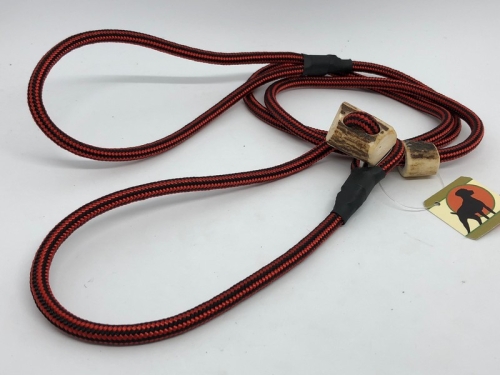 HWP Moxonleine mit Zugstop, Handmade, 6mm x 130cm, Cherry-Cola