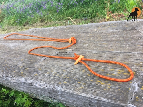 Moxon Flüsterleine 6mm x 300cm, mit Holzknebeln, Fire