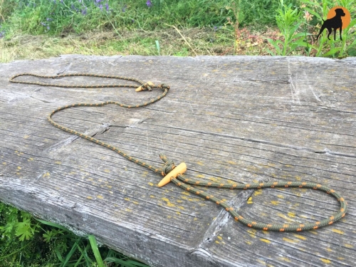 Moxon Flüsterleine 6mm x 300cm, mit Holzknebeln, Highlander