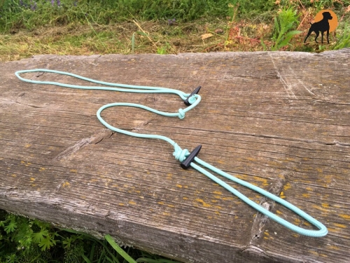 Moxon Flüsterleine 6mm x 300cm, mit Holzknebeln, Mint