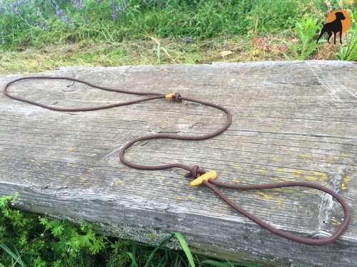 Moxon Flüsterleine 6mm x 300cm, mit Holzknebeln, Mocca