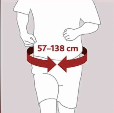 Hüfttasche Multi Belt, 57-138cm, schwarz-grau