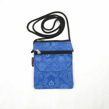 Nijens Handy-Umhängetasche Smolly-PRO, Blau mit Muster