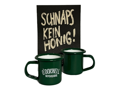 O´Donnell Emaille Mini-Tasse 50ml, grün (1 Stück)