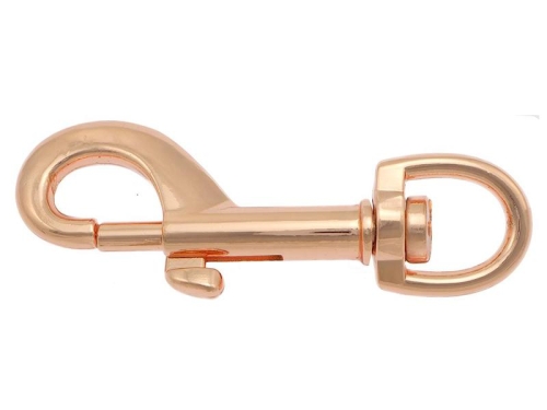 Karabinerhaken 55mm, für Seile bis 13mm, Roségold-Optik