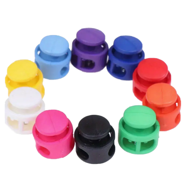 2-Loch Knebelstopper 17mm, für 2 Bänder 4mm