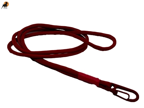 HWP Paracord Pfeifenband Alpha1, mit pulverbeschichtetem Federhaken, 4mm x 50cm, einfarbig