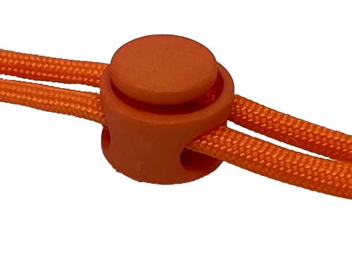 Pfeifenband Twin1 für 2 Pfeifen, 4mm, mit verstellbarem PVC-Federstopper