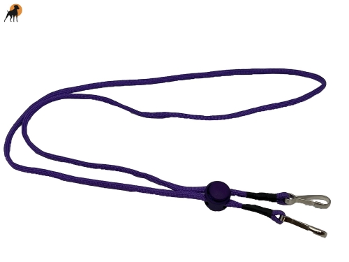 Pfeifenband Twin1 für 2 Pfeifen, 4mm, mit verstellbarem PVC-Federstopper
