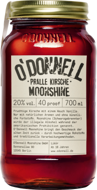 O'Donnell Moonshine Kombiset Pralle Kirsche20% Vol. 700ml