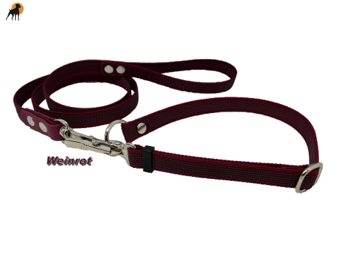 HWP Jagd- und Befreiungsleine gummiert mit Handschlaufe, 120cm