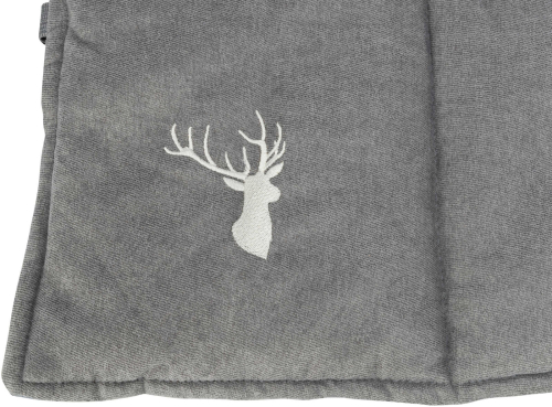 Reisedecke 80x60cm, mit Hirsch-Stickerei