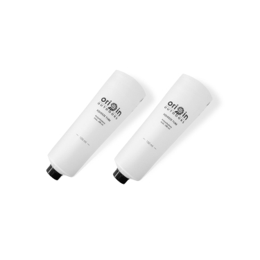 2 Stk. Origin-Outdoors Futtertuben, Squeeze Tuben mit 5 PVC-Verschlüssen, Loch 15mm, 200ml