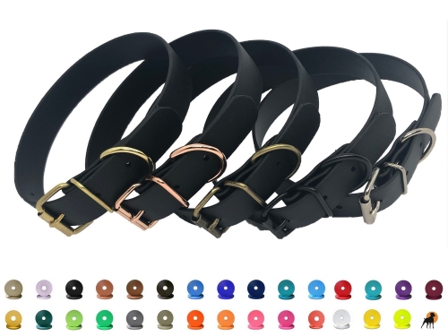 Biothane Beta Halsband Basic, mit Rollschnalle, Handmade, Breite: 25mm