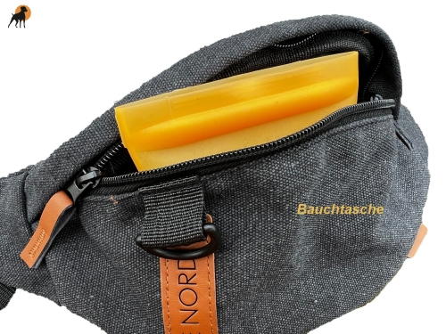 HWP Silikon Leckerlie-Taschenbeutel für Jacken- und Bauchtaschen, ca. 12,5 x 9,5 x 2,5cm