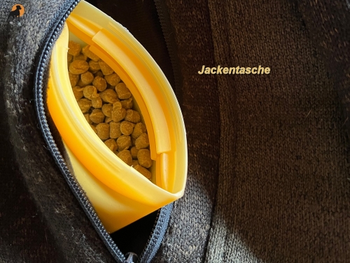 HWP Silikon Leckerlie-Taschenbeutel für Jacken- und Bauchtaschen, ca. 12,5 x 9,5 x 2,5cm