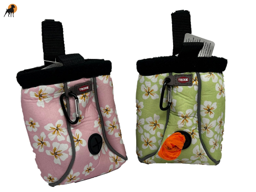 Trixie Neopren Snack-Tasche Twist Treat BLUMEN, ca. 11 x 14cm - Limited Edition