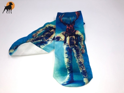 Sneaker-Motivsocken, Motiv: Astro-Hirsch, Einheitsgröße bis Gr. 37/40