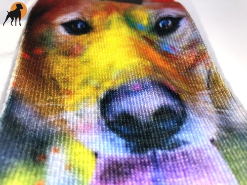 Sneaker-Motivsocken, Motiv: Bunter Hund, Einheitsgröße bis Gr. 38/39