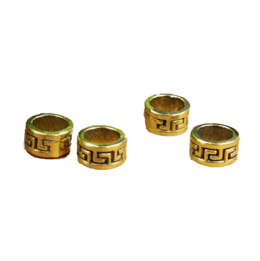 Vintage Spacer-Perle Goldfarben