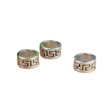 Vintage Spacer-Perle Silber
