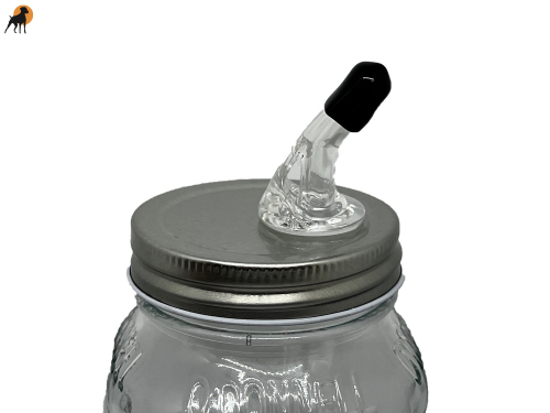 HWP Glasaufsatz Ausgießer, auslaufsicher, Silber