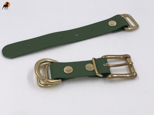 TPU Paracord Adapter Basic 25mm mit Rollschnalle Massiv, Messing