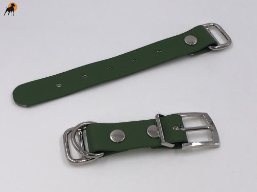 TPU Paracord Adapter 25mm mit Designschnalle Square, abgerundet, chrom