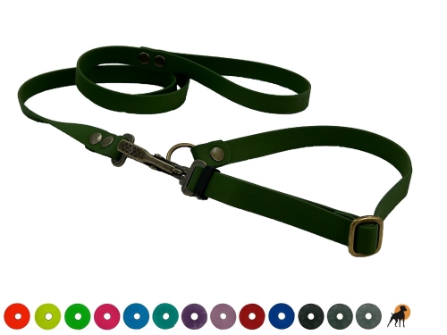 TPU Hexa Befreiungsleine Typ 1 Antik, 20mm x 120cm, gummiert, mit Handschlaufe