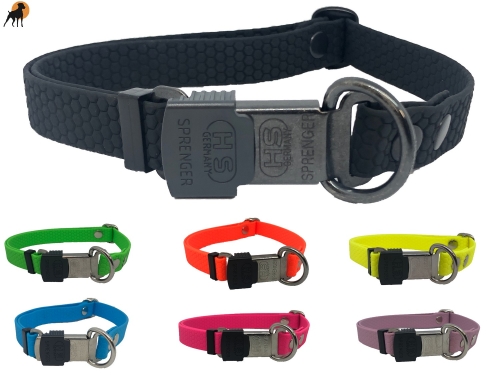 TPU Hexa Halsband mit Cliclock Sicherheitsverschluß 20mm, verstellbar