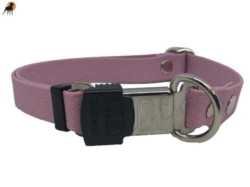 TPU Hexa Halsband mit Cliclock Sicherheitsverschluß 20mm, verstellbar