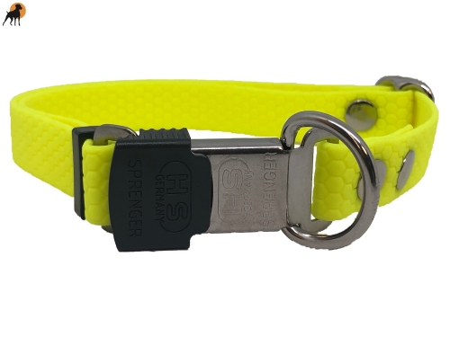 TPU Hexa Halsband mit Cliclock Sicherheitsverschluß 20mm, verstellbar