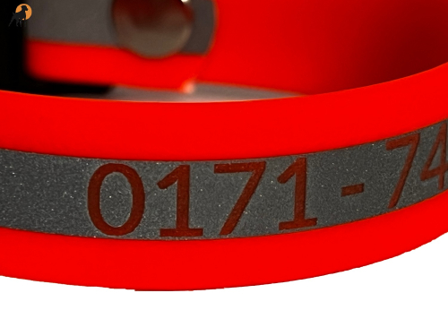 HWP TPU Reflect Halsband 20mm, mit PVC Verschluß, Lasergravur optional!