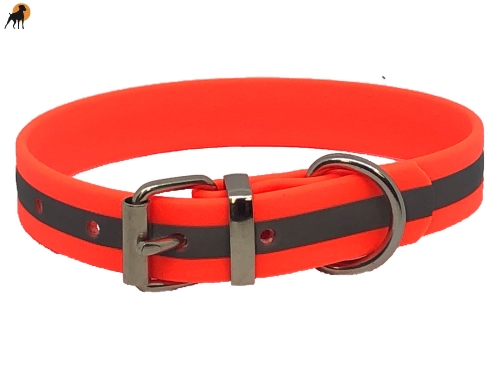 TPU Reflect Warnhalsband Basic, mit Rollschnalle, Breite: 16mm, Signalorange