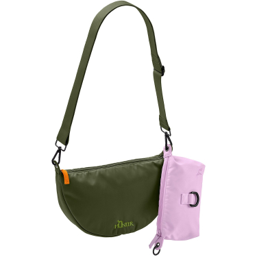 Hunter Crossbody-Tasche Charlotte grün/lila 33 x 9,5 x 17cm