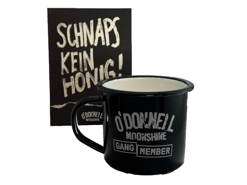 O’Donnell Gang Emaille Tasse 300ml, schwarz