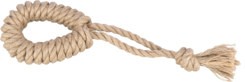 Spieltau mit Ring aus Hanf/Baumwolle, ca. 32cm