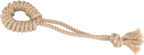 Spieltau mit Ring aus Hanf/Baumwolle, ca. 50cm