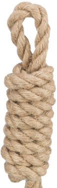 Spieltau mit Stick aus Hanf/Baumwolle, ca. 34cm