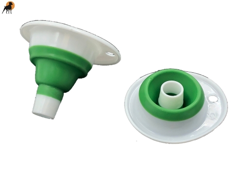Einfülltrichter für Tupfstock aus PVC/Silikon