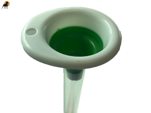 Einfülltrichter für Tupfstock aus PVC/Silikon