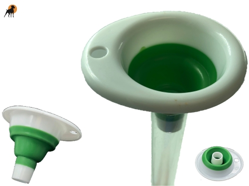 Einfülltrichter für Tupfstock aus PVC/Silikon